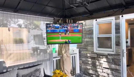 A Cozy Porch Entertainment Space