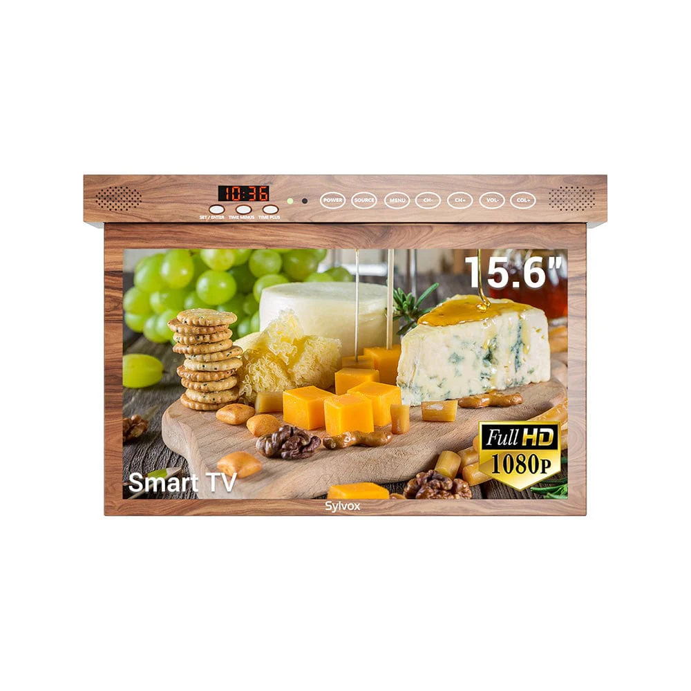 15.6" Under Cabinet TV - Mahogany Kitchen TV