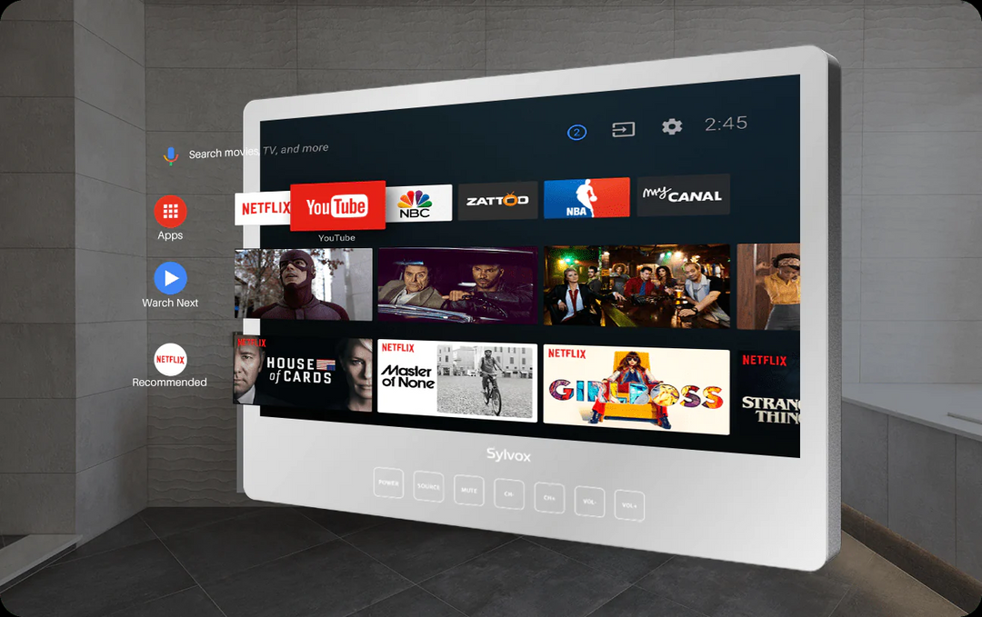 32" Waterproof Smart Bathroom Mirror TV(On Wall Model)