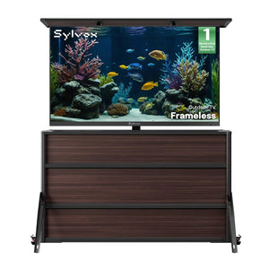 75" Lift Cabinet + Frameless 75" (Partial Sun)