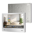 24" Waterproof TV for Bathroom - Mirror TV Embedded Wall Model
