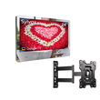24 inch Waterproof Bathroom Mirror TV(Wall Mounted)+Sylvox Full Motion TV Wall Mount