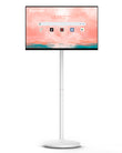 27'' Portable Smart TV On Wheels, 27" Touchscreen Smart Rolling TV, 27 inch Portable Rolling Stand TV, Rotatable Stand by Me TV, Battery-Powered Portable TV for Small Spaces