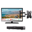 27" Trailer Series RV TV with Adjustable Swivel Wall Mount & 12V Soundbar