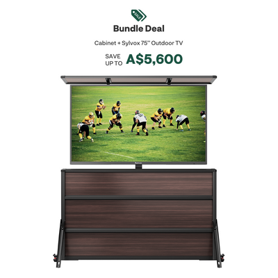 75” Weatherproof Outdoor TV Lift Cabinet
