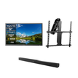32" 2025 Pool SE 1500 Nit Full Sun Outdoor TV with Motorized Ceiling Mount & S2 Outdoor Soundbar