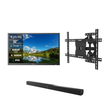 32" 2025 Pool SE 1500 Nit Full Sun Outdoor TV with Wall Mount & S2 Outdoor Soundbar