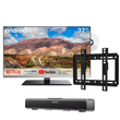 32" Limo Series RV TV with Wall Mount & 12V Soundbar