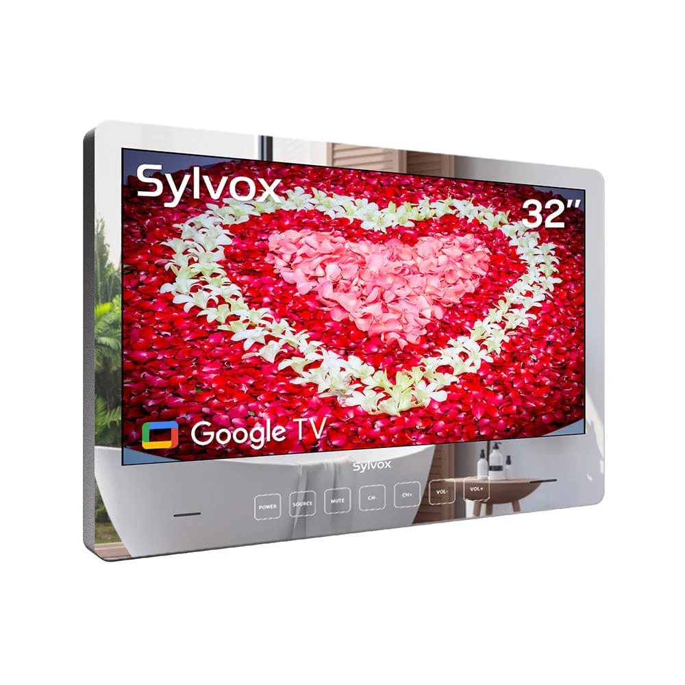 32 inch Wall Mount Mirrored Bathroom TV, Mirror TV For Bathroom