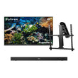 43" Frameless Partial Sun Outdoor TV with Motorized Ceiling Mount & S2 Outdoor Soundbar