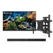 43" Frameless Partial Sun Outdoor TV with Wall Mount & S2 Outdoor Soundbar
