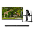 43" Frameless Pro Outdoor TV with Motorized Ceiling Mount & S2 Outdoor Soundbar
