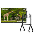 43" Frameless Pro Outdoor TV with Rolling TV Cart
