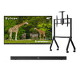 43" Frameless Pro Outdoor TV with Rolling TV Cart & S2 Outdoor Soundbar
