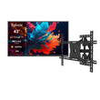 43" Pool Pro Qled 2.0 Full Sun Outdoor TV with Outdoor TV Wall Mount