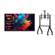 43" Pool Pro Qled 2.0 Full Sun Outdoor TV with Rolling TV Cart