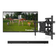 55" Frameless Pro Full Sun Outdoor TV with Wall Mount & S2 Outdoor Soundbar