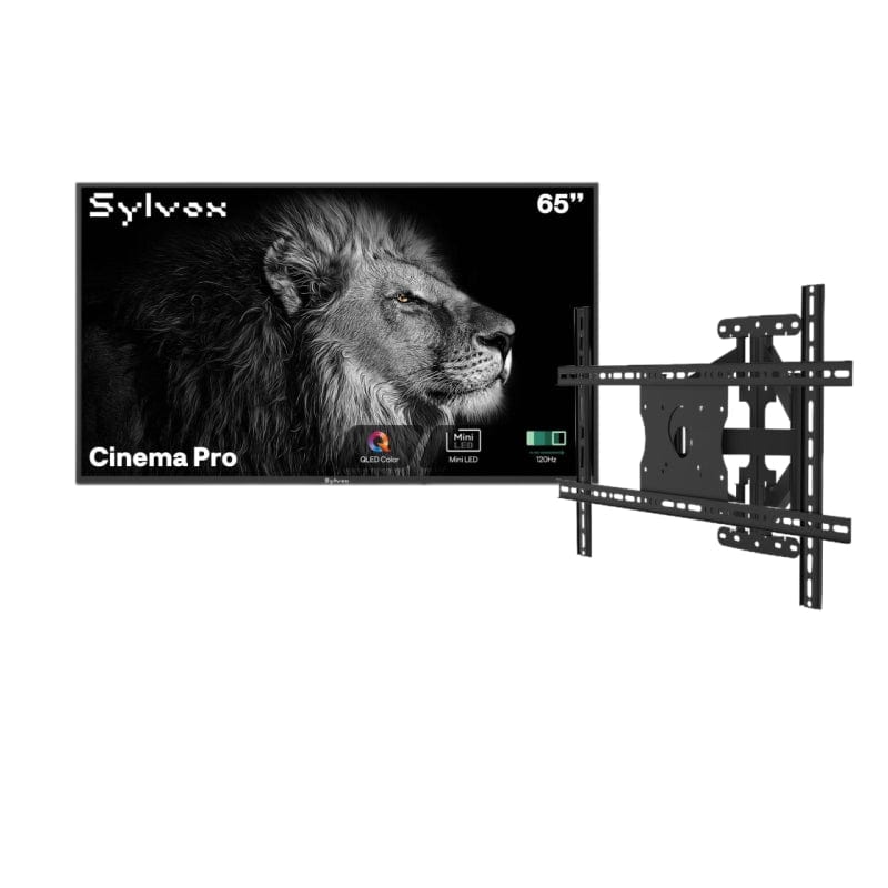 65" Cinema Pro Helio QLED Full Sun Outdoor TV with Outdoor TV Wall Mount
