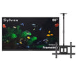 65" Frameless Partial Sun Outdoor TV with Ceiling Mount