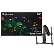 65" Frameless Partial Sun Outdoor TV with Mortorized Ceiling Mount