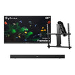 65" Frameless Partial Sun Outdoor TV with Motorized Ceiling Mount & S2 Outdoor Soundbar