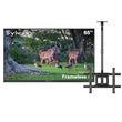 65" Frameless Pro Full Sun Outdoor TV with Ceiling Mount