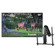 65" Frameless Pro Full Sun Outdoor TV with Mortorized Ceiling Mount