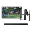 65" Frameless Pro Full Sun Outdoor TV with Motorized Ceiling Mount & S2 Outdoor Soundbar