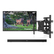 65" Frameless Pro Full Sun Outdoor TV with Wall Mount & S2 Outdoor Soundbar