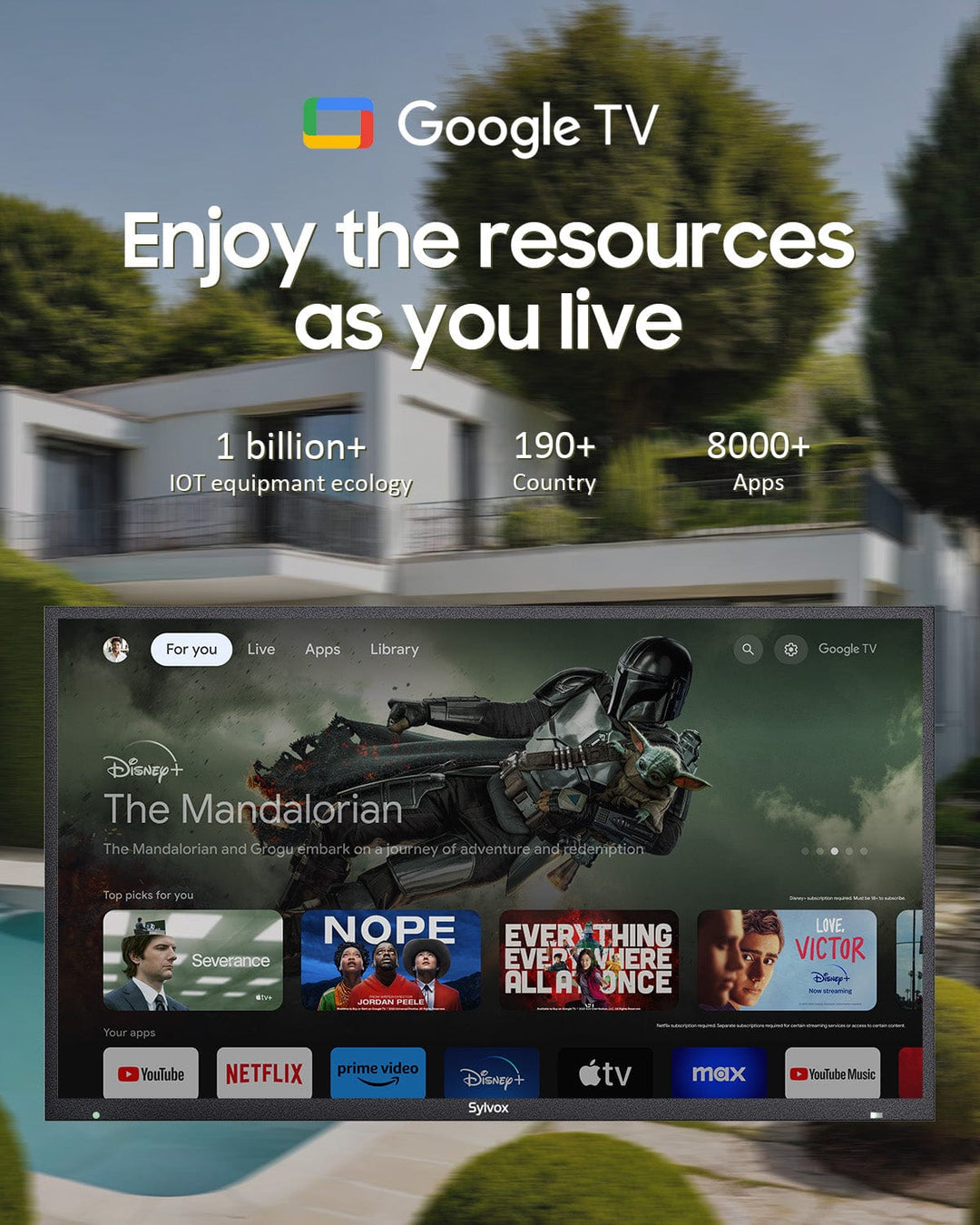 65" Full Sun Outdoor TV - Pool Pro Qled 2.0