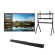 65" Pool Pro 2.0 Full Sun Outdoor TV with Rolling TV Cart & S2 Outdoor Soundbar