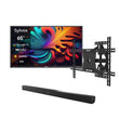 65" Pool Pro Qled 2.0 Full Sun Outdoor TV with Wall Mount & S2 Outdoor Soundbar