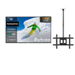 65 inch outdoor gaming TV with ceiling mount, weatherproof television for patio and backyard