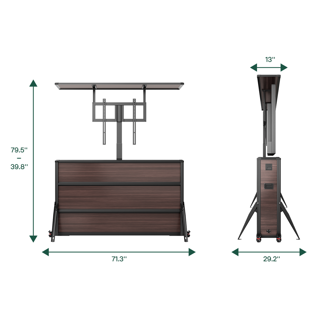 65” Weatherproof Outdoor TV Lift Cabinet