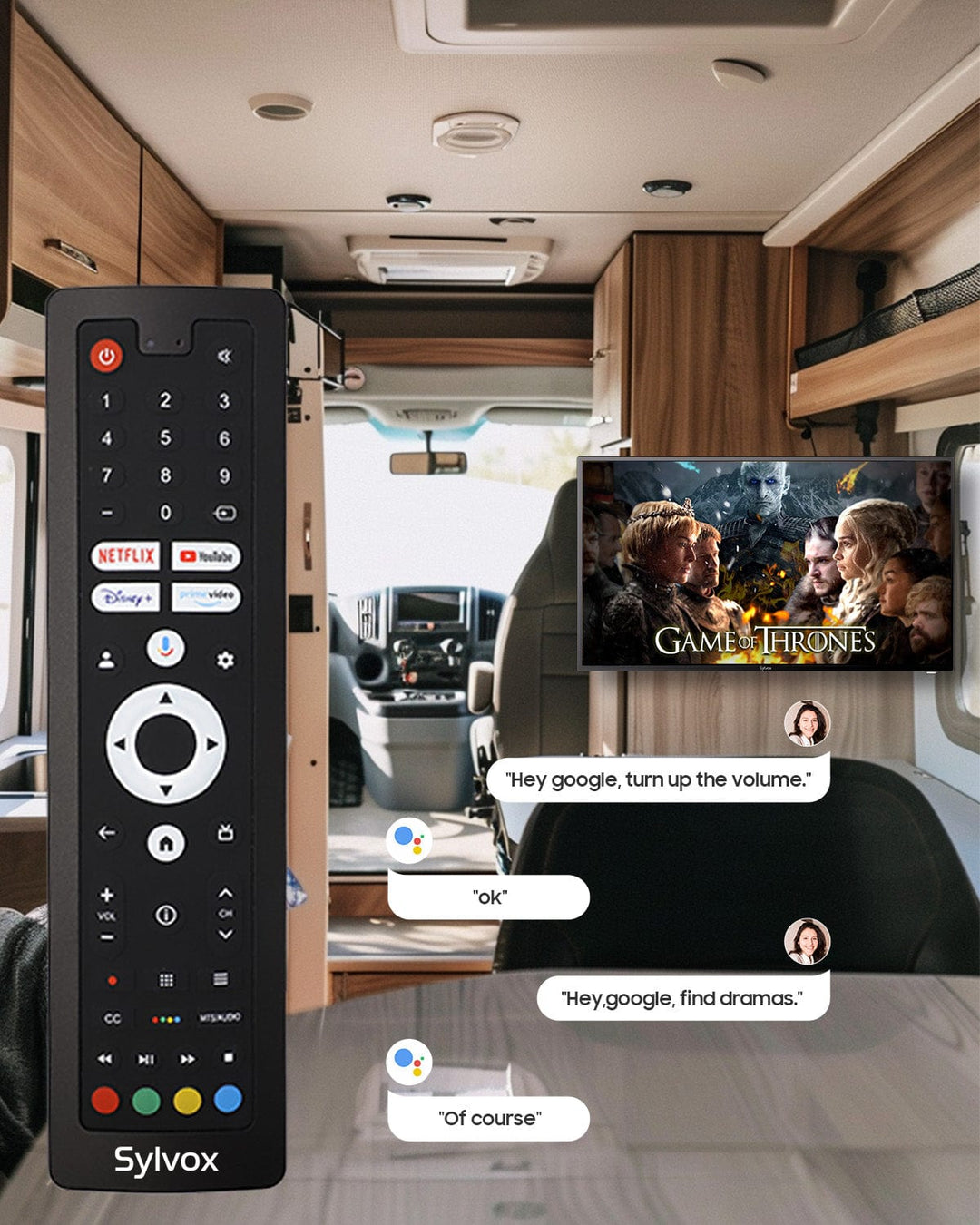 40" Smart 12V RV TV(2024 Google TV) -No DVD Combo-Vehicle series