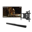 75" Cinema Helio QLED Full Sun Outdoor TV with Wall Mount & S2 Outdoor Soundbar
