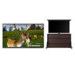 75" Frameless Pro Full Sun Outdoor TV with Cabinet
