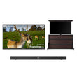 75" Frameless Pro Full Sun Outdoor TV with Cabinet & S2 Outdoor Soundbar