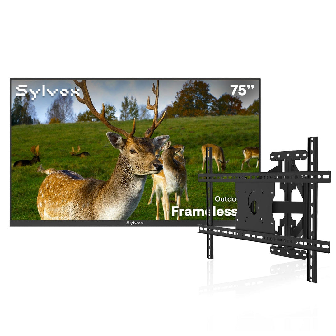 75" Frameless Pro Full Sun Outdoor TV with Outdoor TV Wall Mount