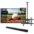 Deck Pro 2.0 43" Partial Sun Outdoor TV with Ceiling Mount & S2 Outdoor Soundbar
