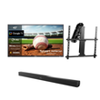 Deck Pro 2.0 43" Partial Sun Outdoor TV with Motorized Ceiling Mount & S2 Outdoor Soundbar

