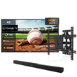 Deck Pro 2.0 43" Partial Sun Outdoor TV with Wall Mount & S2 Outdoor Soundbar
