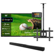 Deck Pro 2.0 55" Partial Sun Outdoor TV with Ceiling Mount & S2 Outdoor Soundbar
