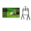 Deck Pro 2.0 55" Partial Sun Outdoor TV with Rolling TV Cart
