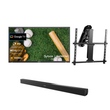 Deck Pro 2.0 65" Partial Sun Outdoor TV with Motorized Ceiling Mount & S2 Outdoor Soundbar
