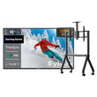 Gaming Series 55" Partial Sun Outdoor TV with Rolling TV Cart