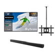 Gaming Series 65" Partial Sun Outdoor TV with Ceiling Mount & S2 Outdoor Soundbar