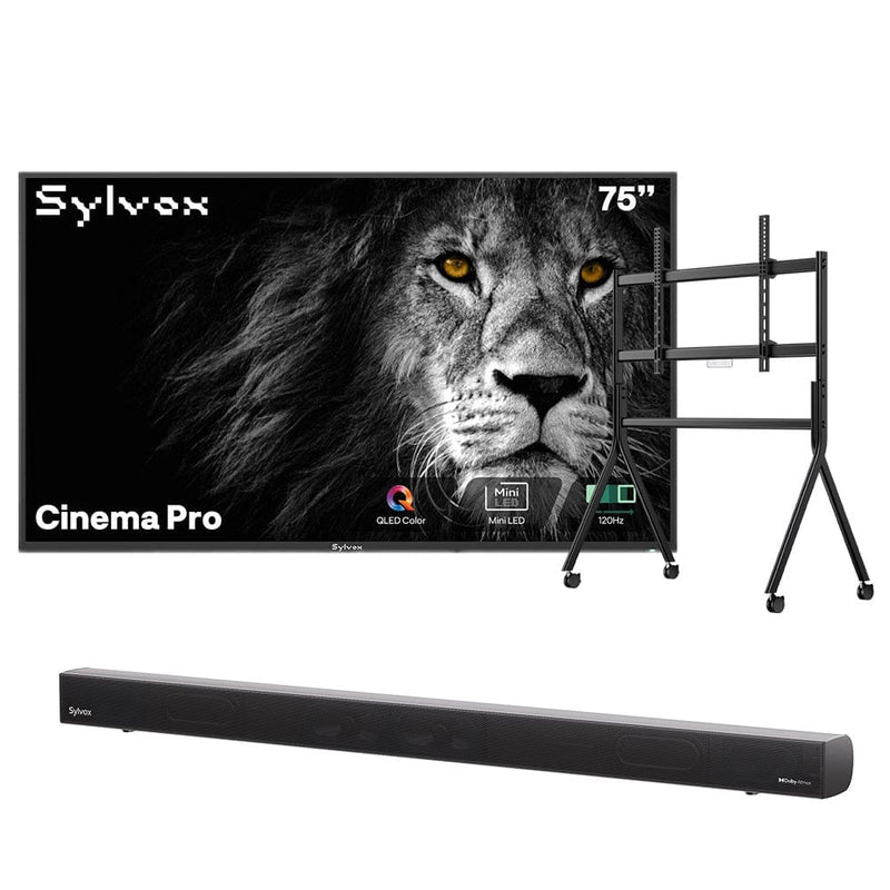 Sylvox Cinema Pro 75" Helio QLED Outdoor TV – 3500Nits, Cinematic Motion with 120Hz (2025 Model)